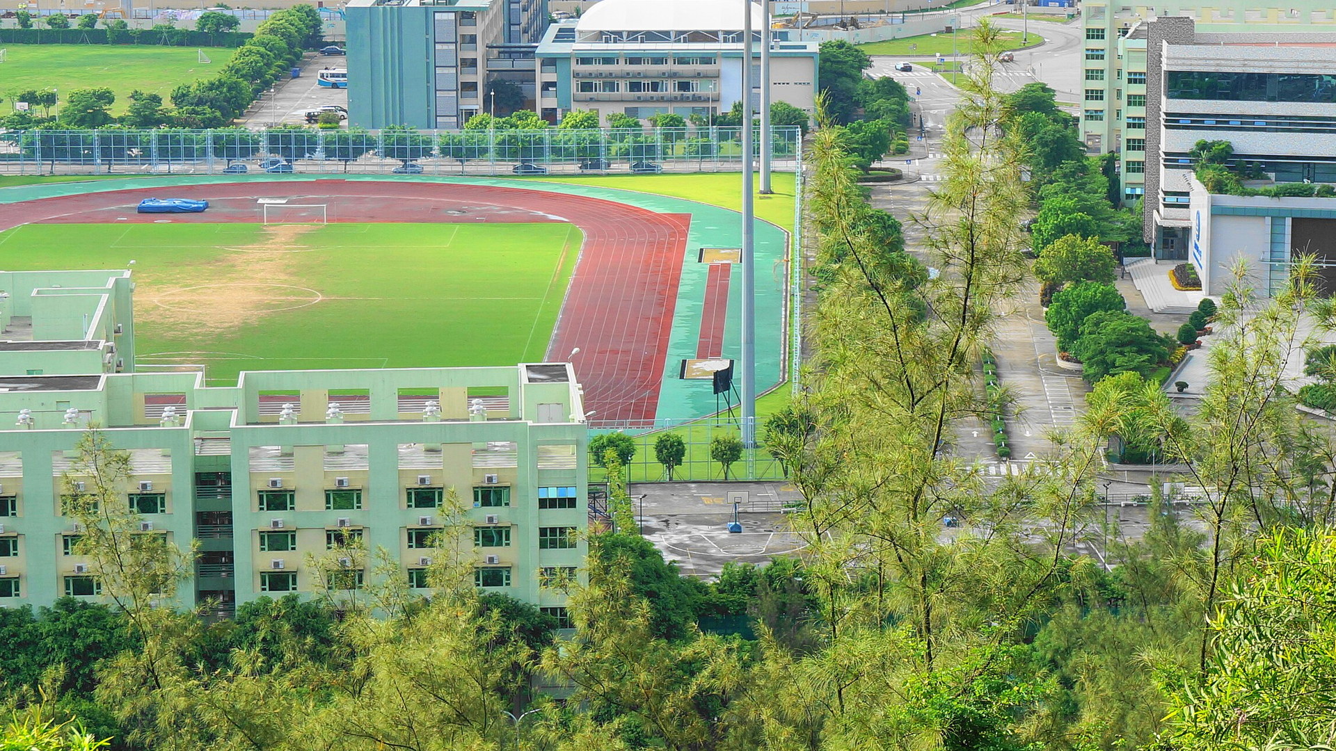 Aerial view of the Macau University of Science and Technology campus